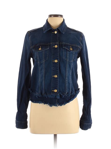 michael kors jean jacket women|lightweight women Michael Kors jacket.